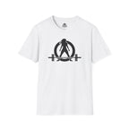 Goal Weight Strong AF - Unisex Softstyle T-Shirt - Black Print on Front & Back