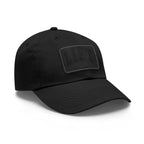 Lift Like A Girl - Dad Hat with Leather Patch (Rectangle) - Black Font