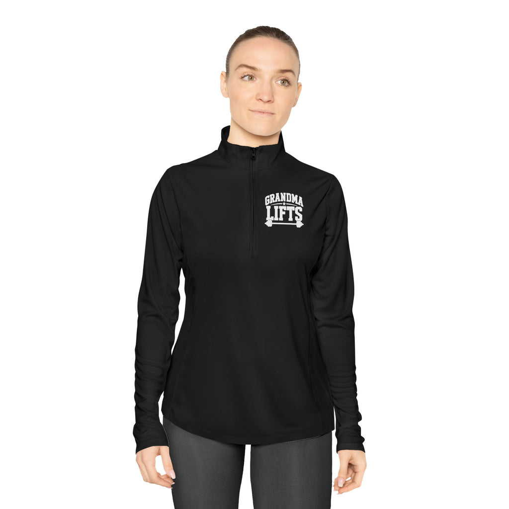 Grandma Lifts - Ladies Quarter-Zip Athletic Pullover
