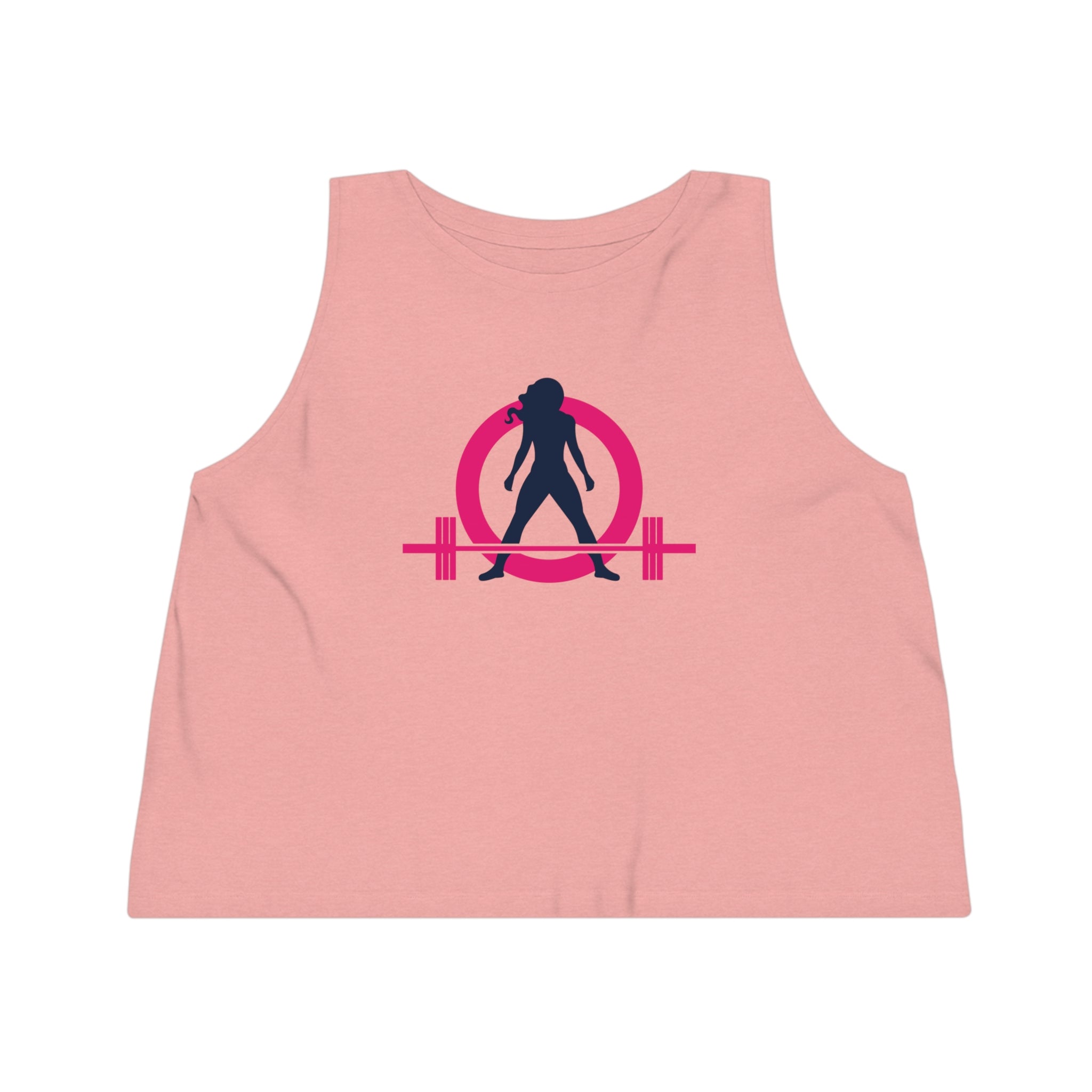 Women's Dancer Cropped Tank Top - Classic Color Logo Front