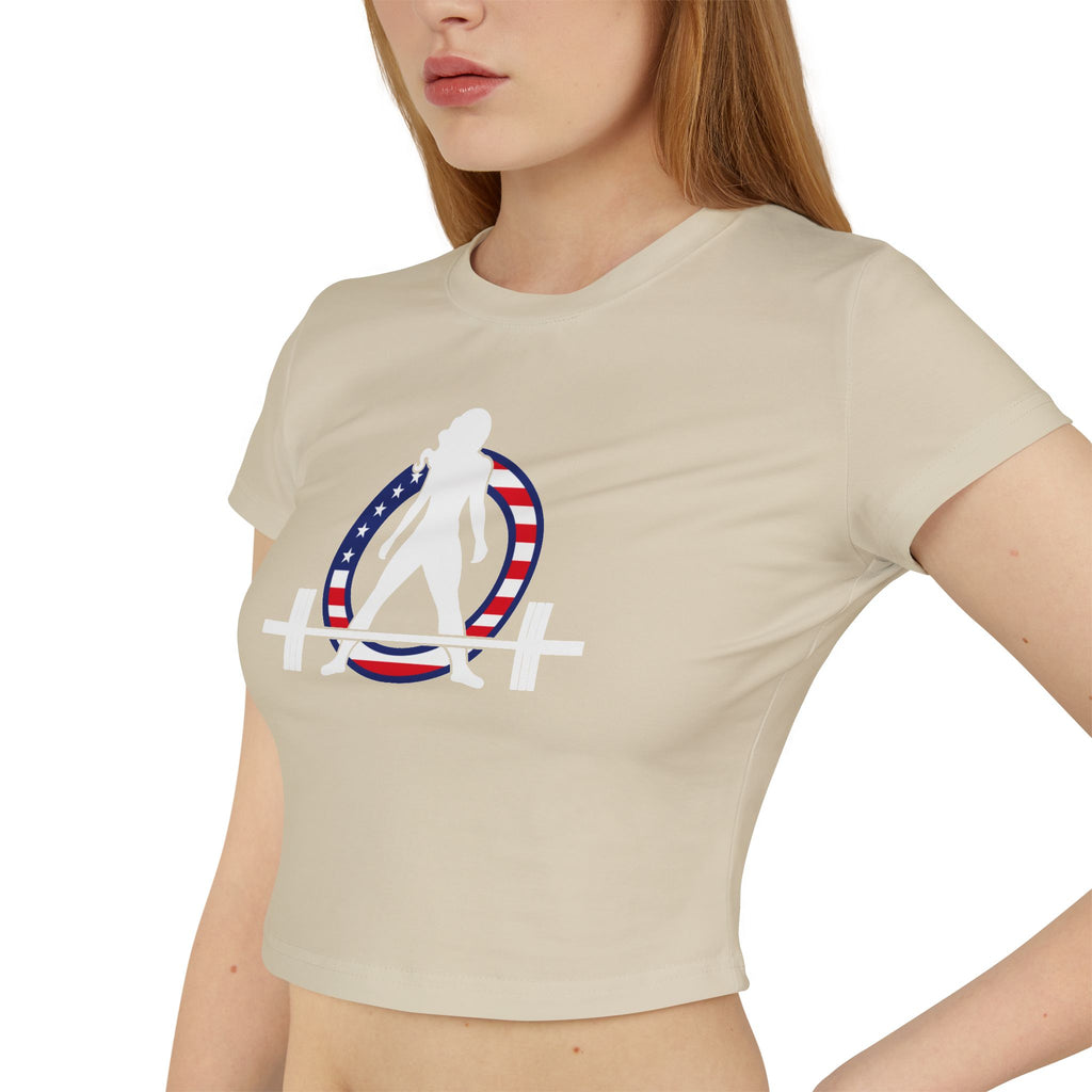 Women's Baby Tee - USA Collection - Dark Logo