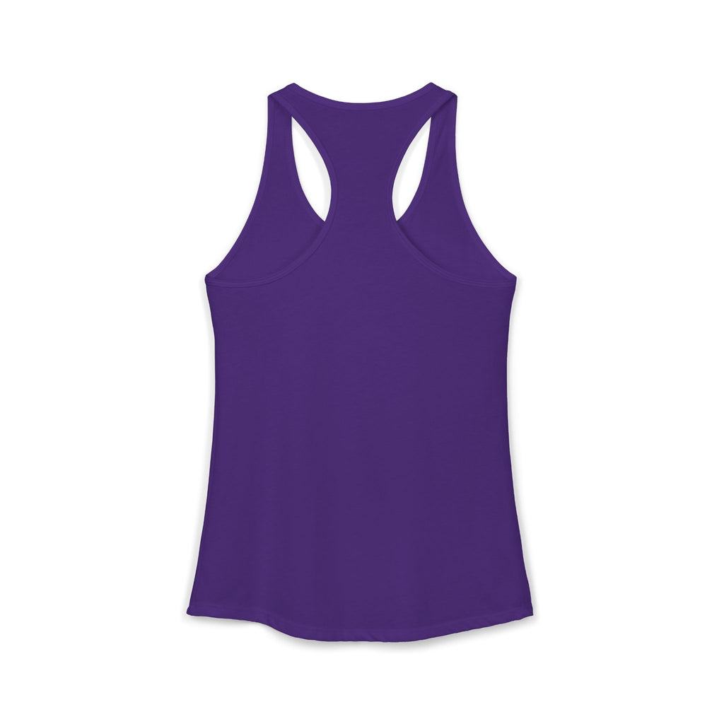 I Could Deadlift You - Women's Ideal Racerback Tank - White Logo - Plain Back