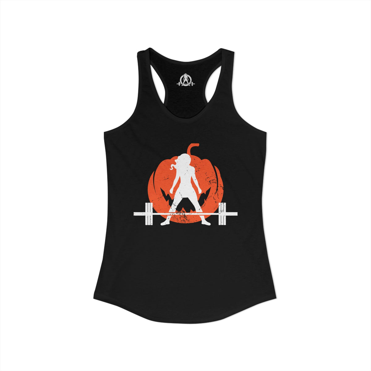 Halloween Deadlift Logo V2 - Women's Ideal Racerback Tank - Plain Back