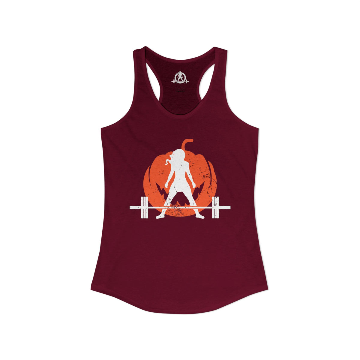 Halloween Deadlift Logo V2 - Women's Ideal Racerback Tank - Plain Back