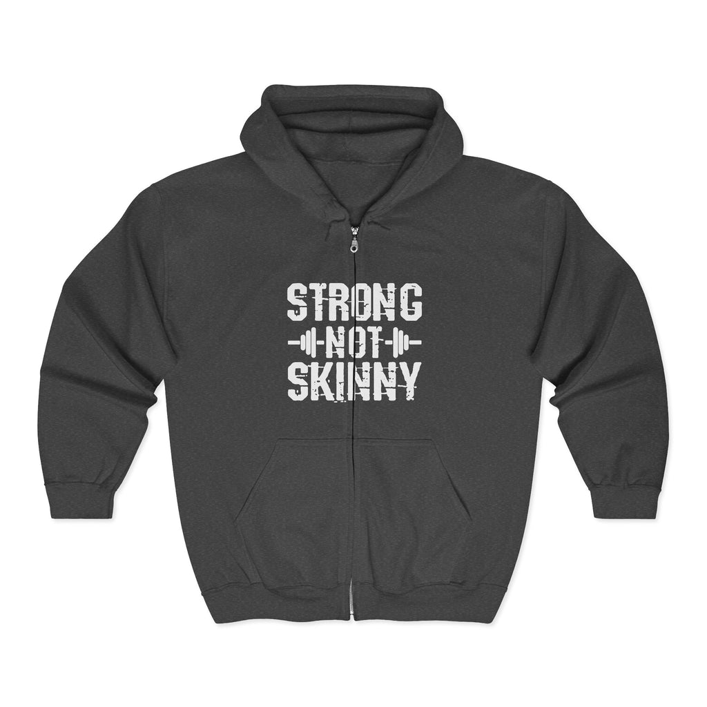 Strong Not Skinny - Unisex Heavy Blend™ Full Zip Hooded Sweatshirt – Front Logo