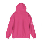 Lift Like.A Girl - Unisex Heavy Blend Hooded Sweatshirt - White Logo on Front & Right Sleeve