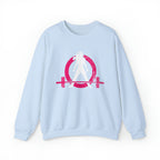 Distressed Logo - Unisex Heavy Blend™ Crewneck Sweatshirt - Inverted Color Logo
