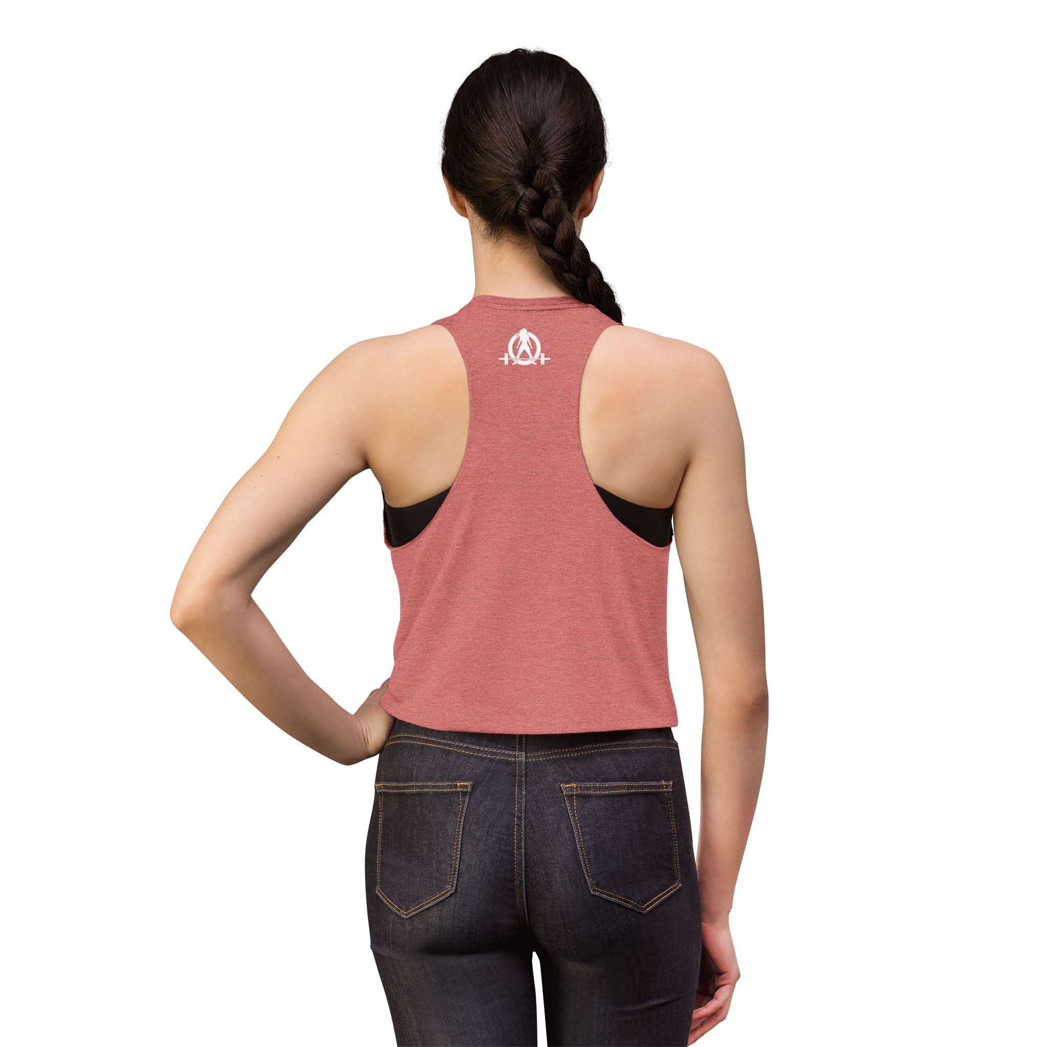 Built Different - Women's Crop Top - White Logo