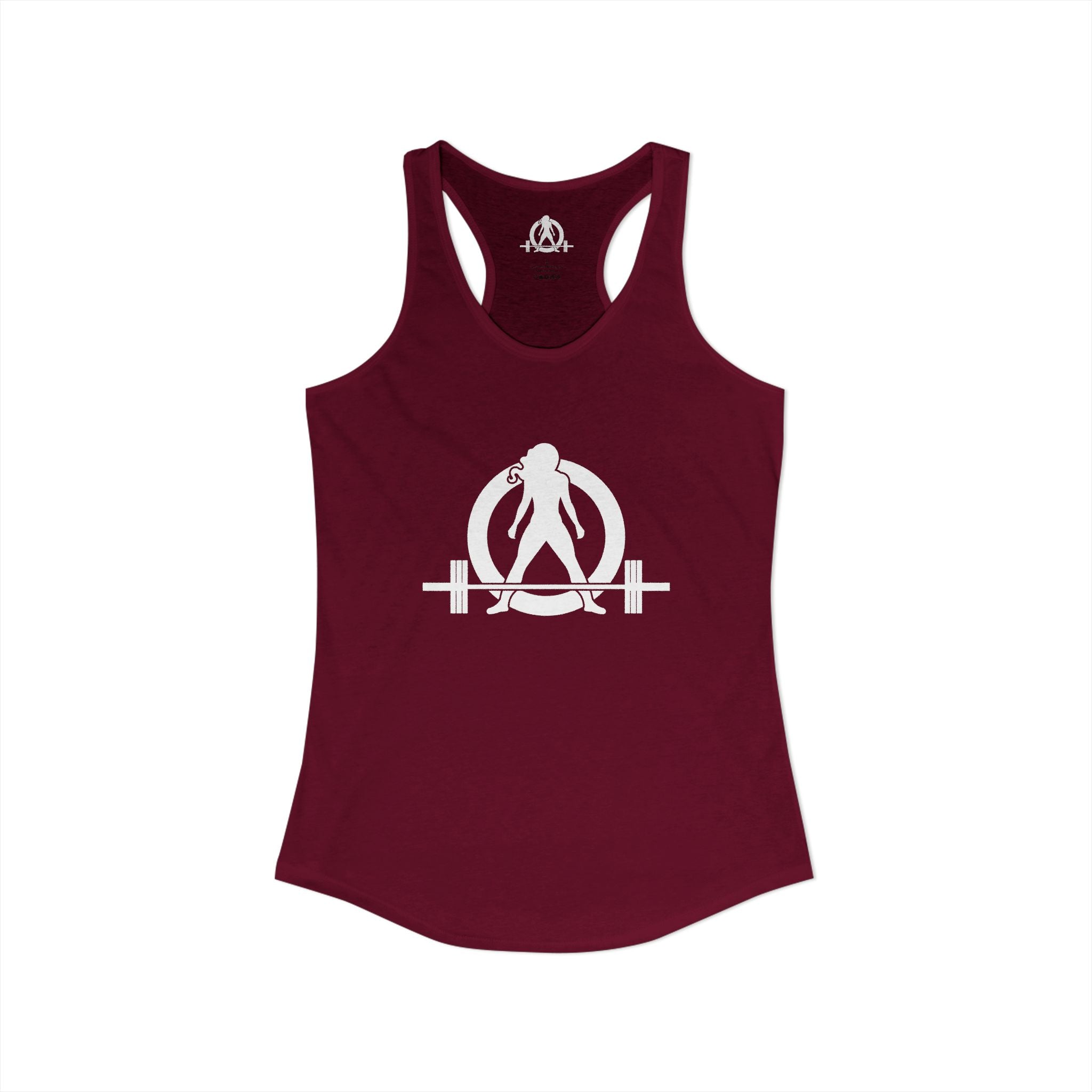 Cardio? Lift Weights Faster – Ideal Racerback Tank (Front & Back Print)