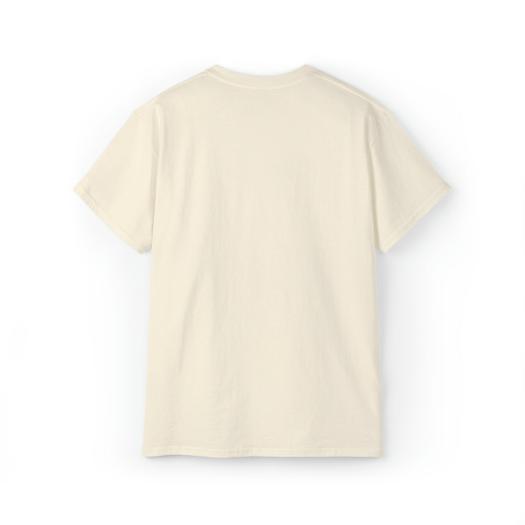 Lift Like A Girl - Unisex Ultra Cotton Tee - Front Black Logo - Plain Back