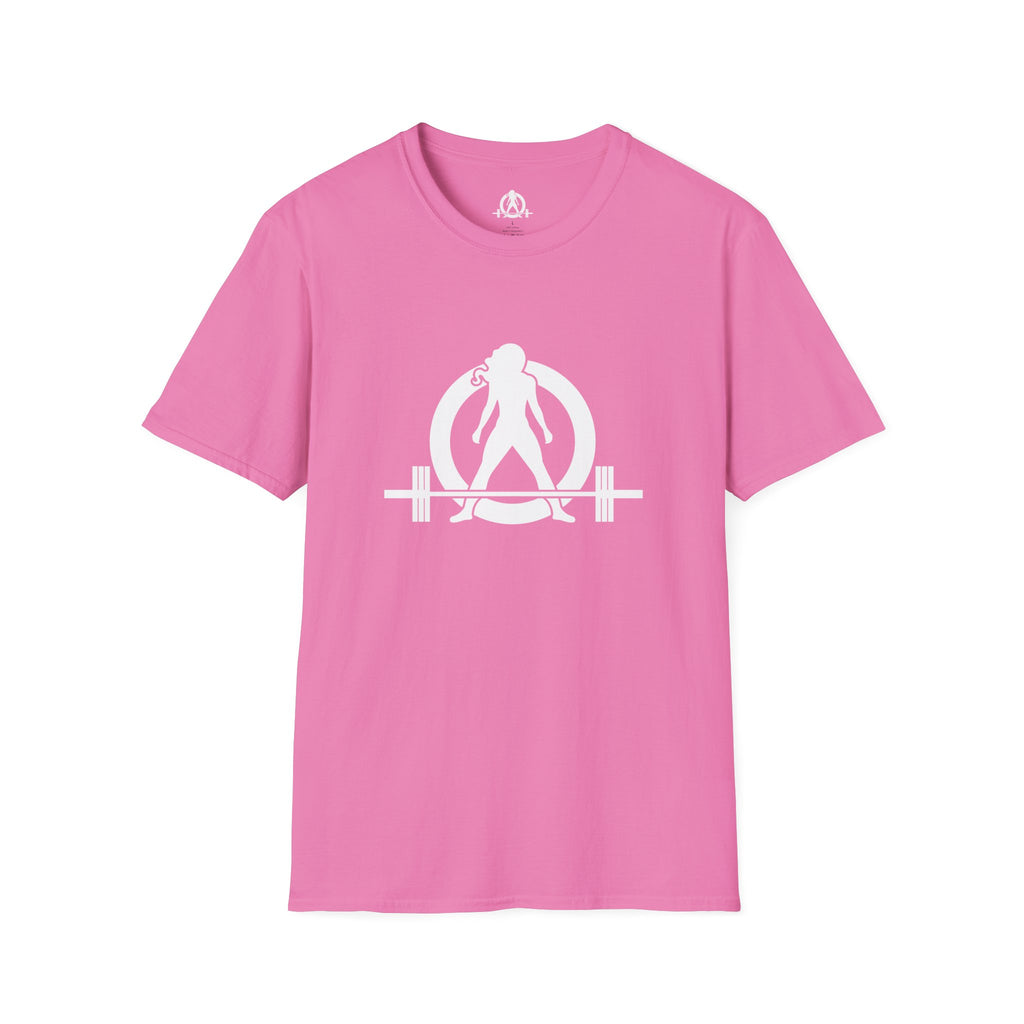 STRONG NOT SKINNY - Unisex Soft-style Tee - White Front & Back Logo