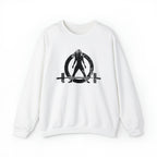 Distressed Logo - Unisex Heavy Blend™ Crewneck Sweatshirt - Black Logo