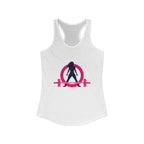 Women's Ideal Racerback Tank - Classic Logo Dark - Plain Back