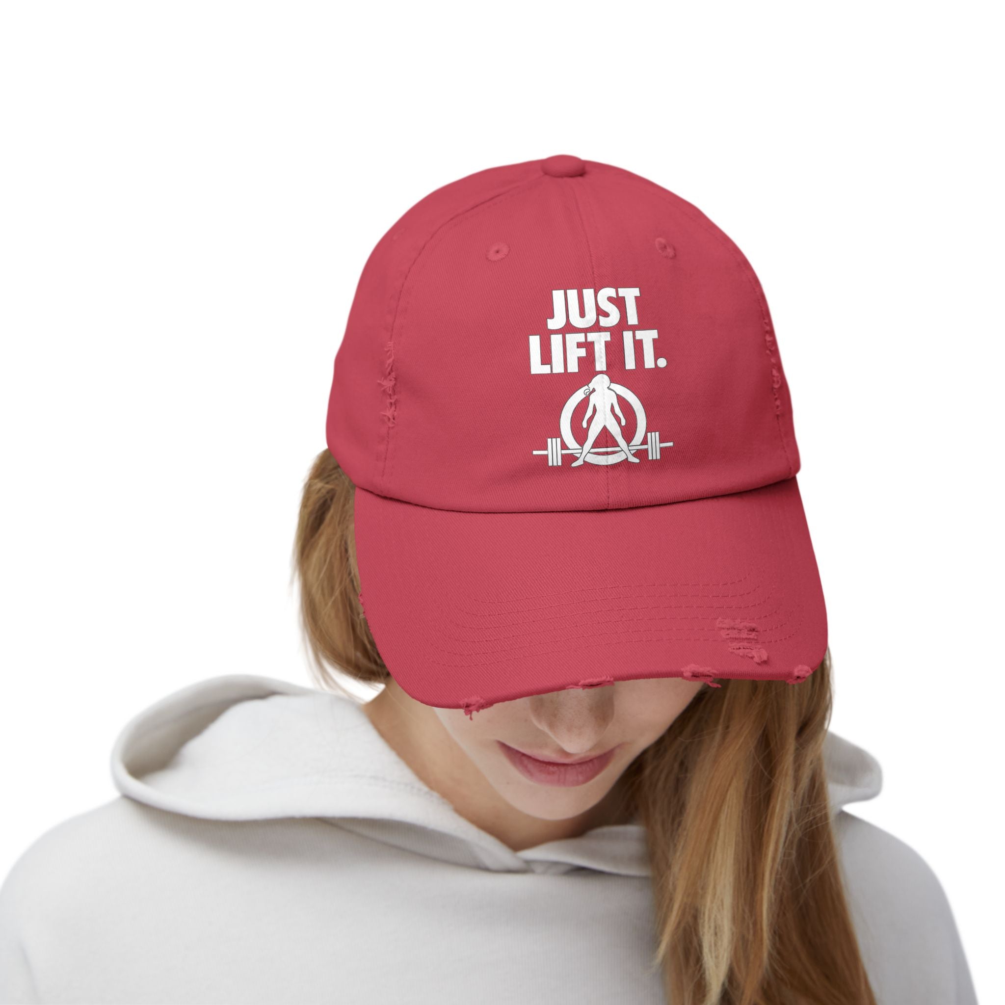 Just Lift It - Unisex Distressed Cap