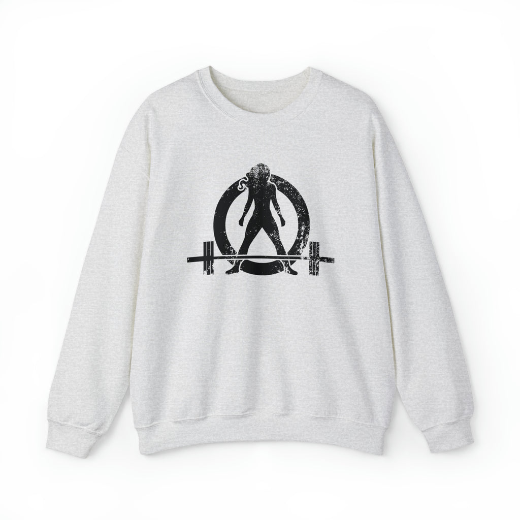 Distressed Logo - Unisex Heavy Blend™ Crewneck Sweatshirt - Black Logo