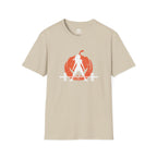 Halloween Pumpkin  - Unisex Softstyle T-Shirt - White Logo - Plain Back