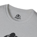 Iron Sharpens Iron - Unisex Softstyle T-Shirt - Black Logo Front & Back