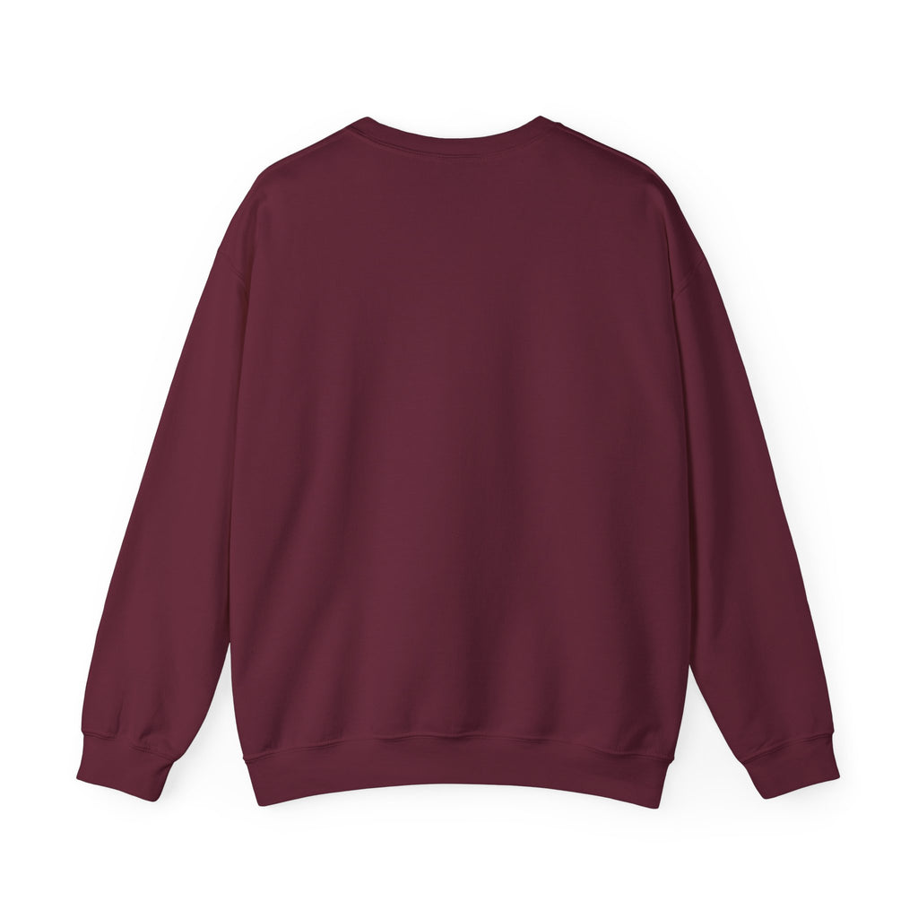 Built Different Crewneck Sweatshirt — Front & Back White Logo