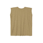 Bench. Press. Women’s Muscle Tee — Flowy Rolled Cuff Gym Top