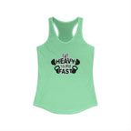 Lift Heavy Swing Fast - Women's Ideal Racerback Tank - Black Logo Front & Back