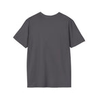Lift Heavy Shit  - Unisex Softstyle T-Shirt - White Print on Front Plain Back