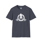 Iron Sharpens Iron - Unisex Softstyle T-Shirt - White Logo Front & Back