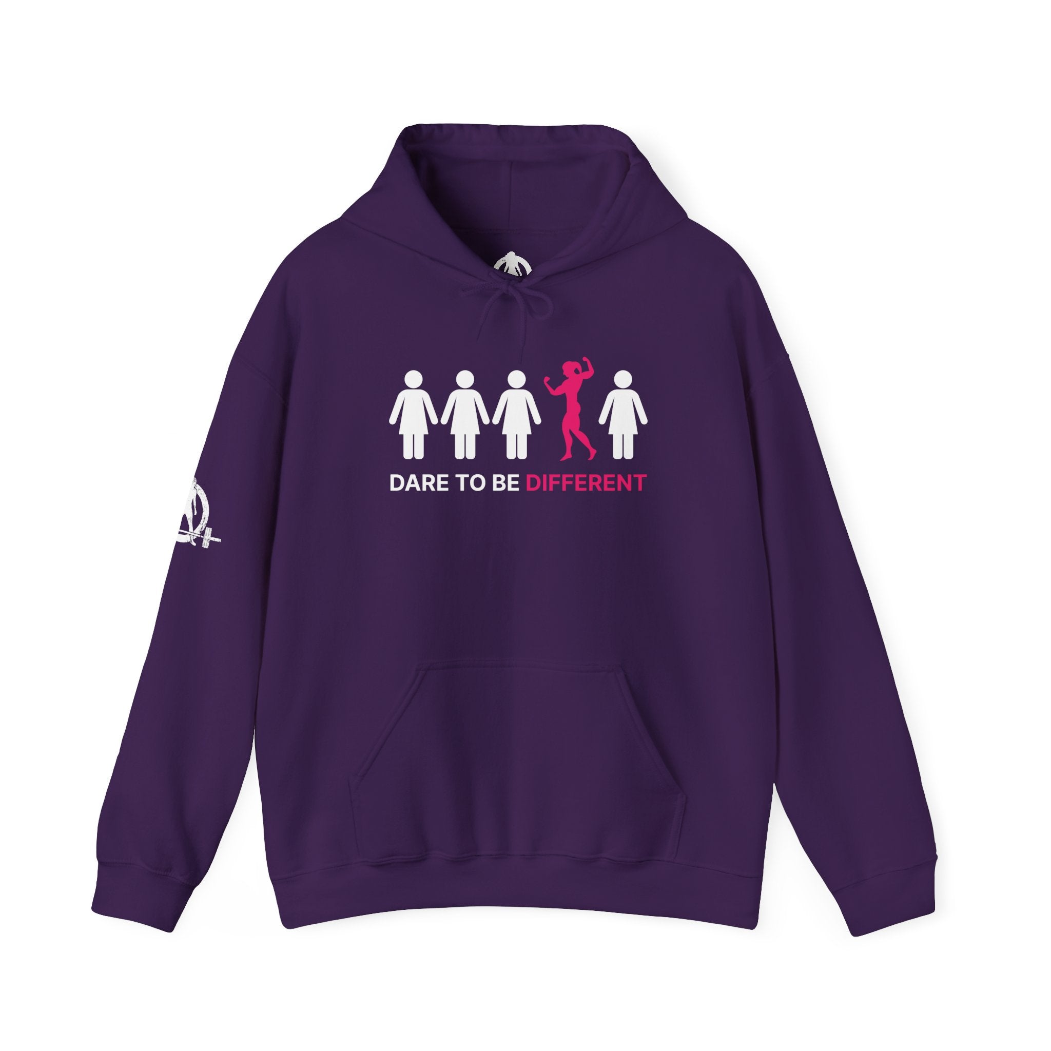Dare To Be Different Flex - Unisex Heavy Blend Hooded Sweatshirt -  Print on Front & Plain Back