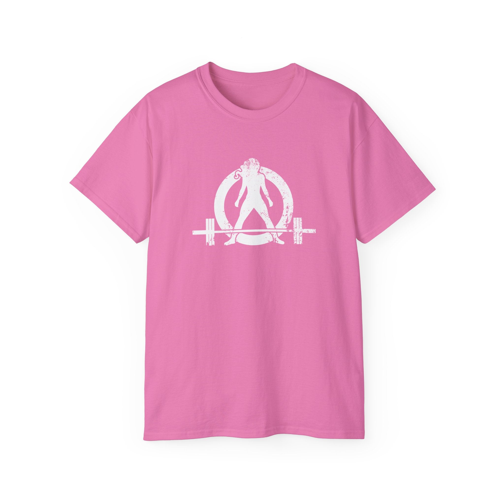 Strong Not Skinny – Unisex Ultra Cotton Tee (White Distressed Logo)
