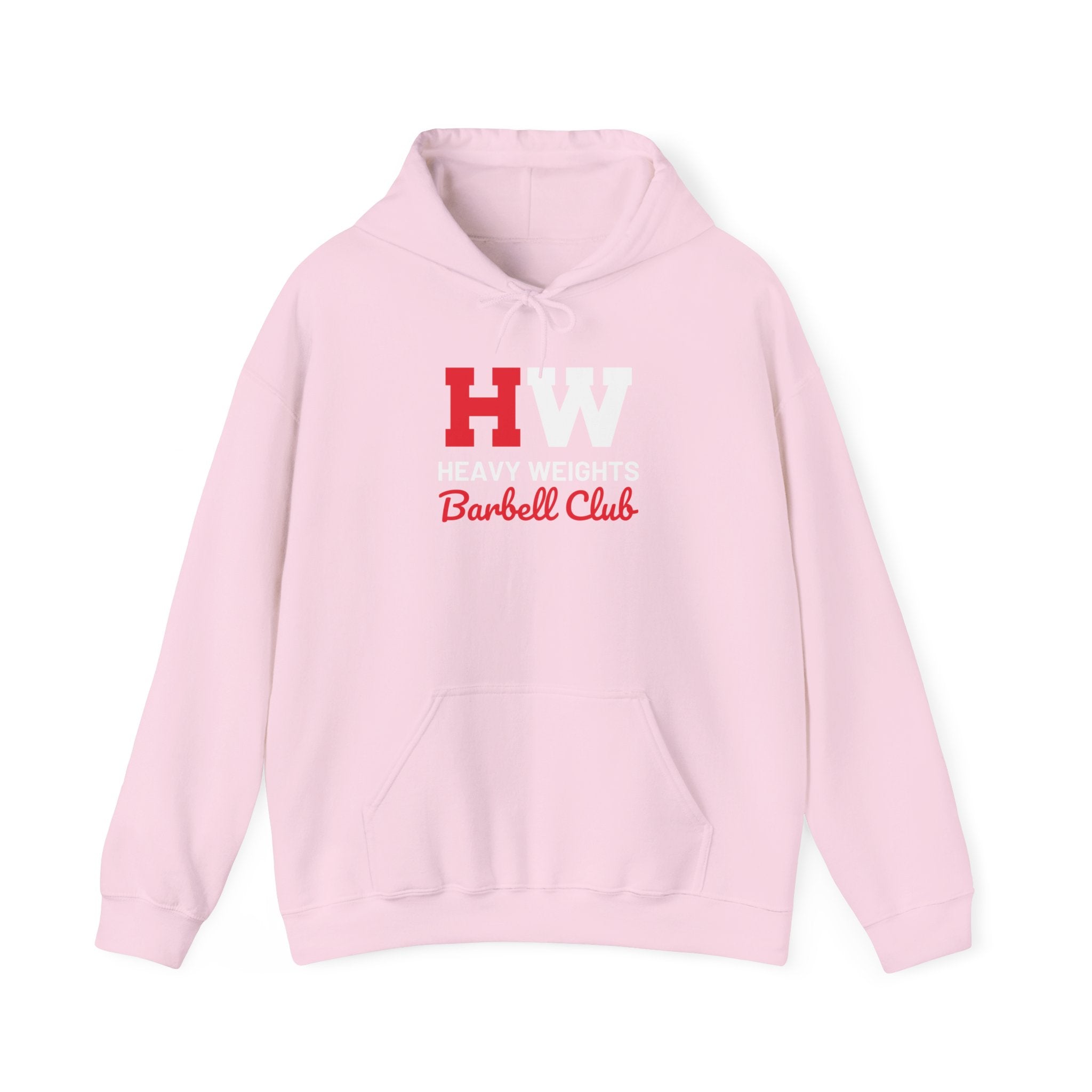 Heavy Weights Barbell Club  - Unisex Heavy Blend Hooded Sweatshirt  - Front Logo