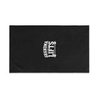 Grandma Lifts Gym & Hand Towel — Black & White Logo