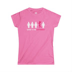 Dare To Be Different - Flex - Women's Softstyle Tee - Logo on Front - Plain Back