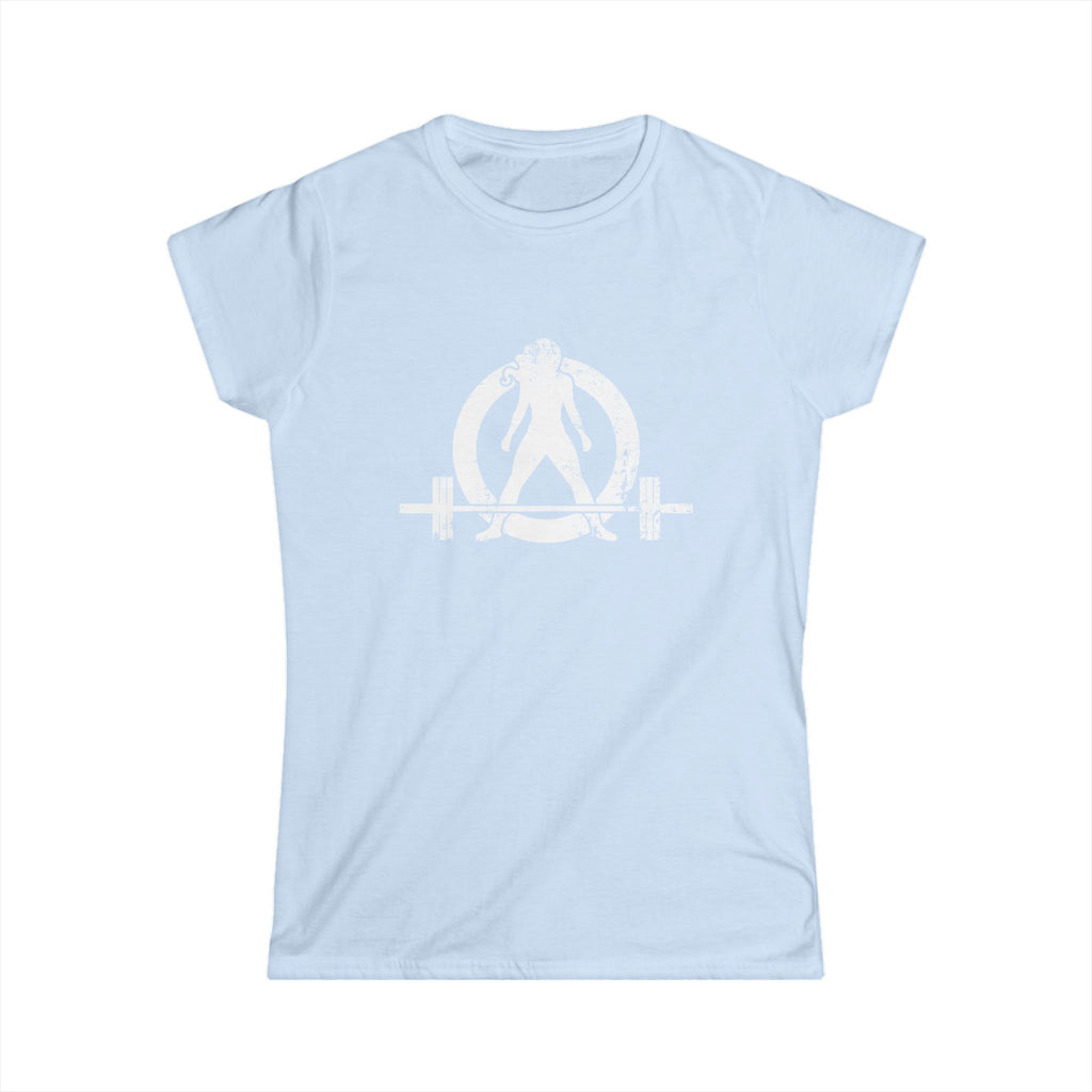 Strong Is Beautiful - Distressed White Logo - Women's Softstyle Tee (BEST SELLER)