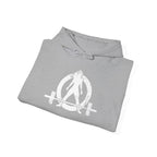 WWLW Distressed Logo – Unisex Hoodie | White Front, Plain Back