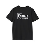 Maid of Iron - Black Unisex Softstyle Tee - WWLW Front + Maid of Iron Back