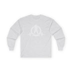 Lift Heavy Run Fast - Ultra Cotton Long Sleeve Tee - White Logo Front & Back