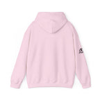 45 + 45 = 135 - Unisex Heavy Blend Hooded Sweatshirt  - Front Black & Shoulder Logo