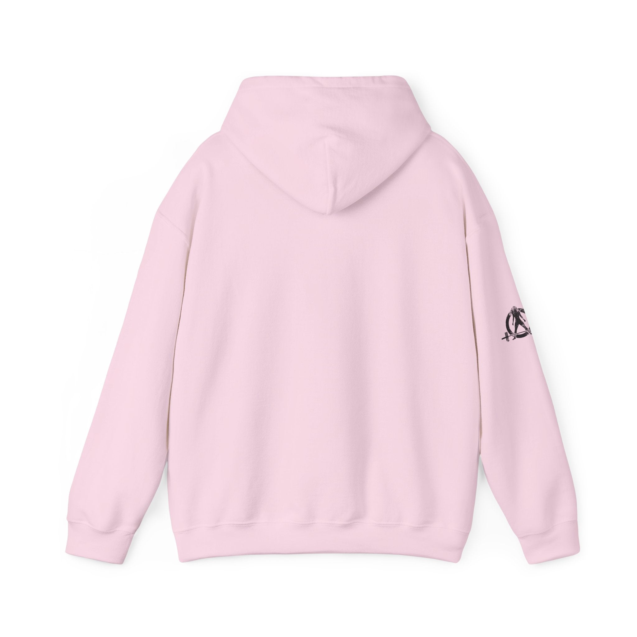 45 + 45 = 135 - Unisex Heavy Blend Hooded Sweatshirt  - Front Black & Shoulder Logo