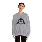 Iron Sharpens Iron - Unisex Heavy Blend™ Crewneck Sweatshirt - Front Black Logo - Front & Back Print