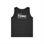 Maid of Iron - Black Tank Top - WWLW Front + Maid of Iron Back