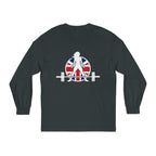 WWLW UK Logo - Unisex Long Sleeve T-Shirt - Black Logo Plain Back