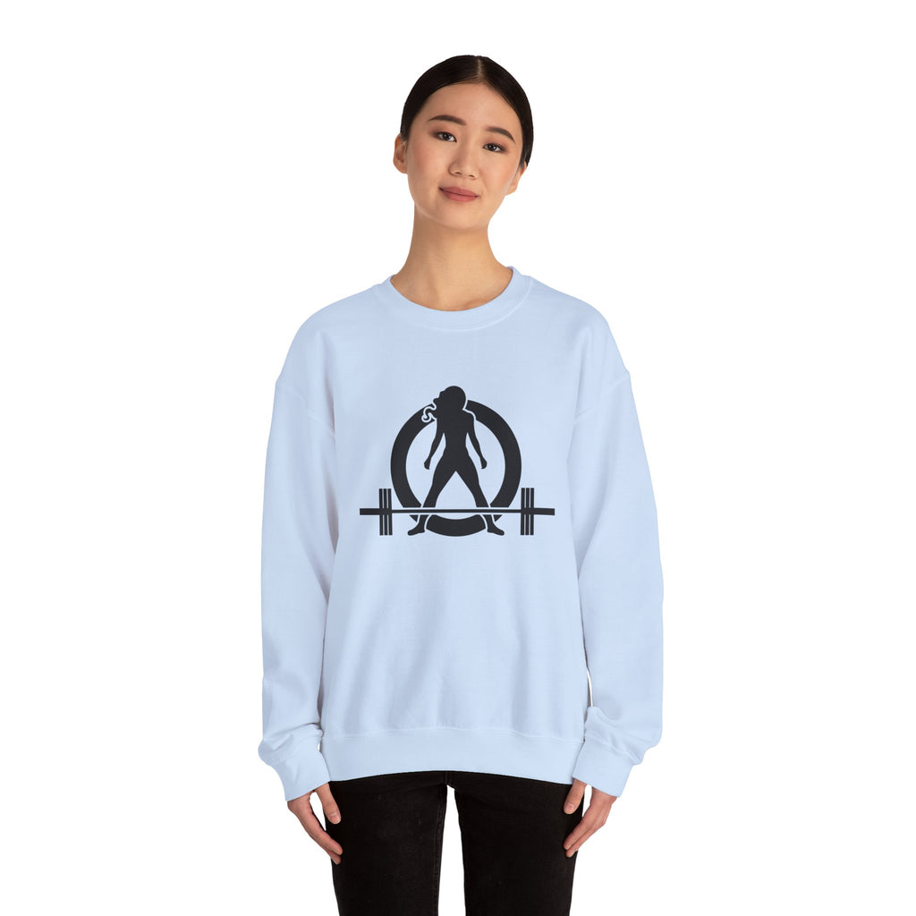 Iron Sharpens Iron - Unisex Heavy Blend™ Crewneck Sweatshirt - Front Black Logo - Front & Back Print