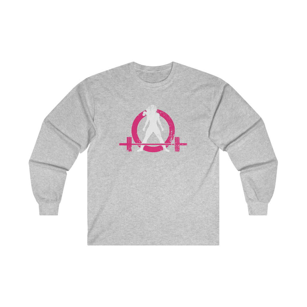 Distressed - Ultra Cotton Long Sleeve Tee - Color Logo