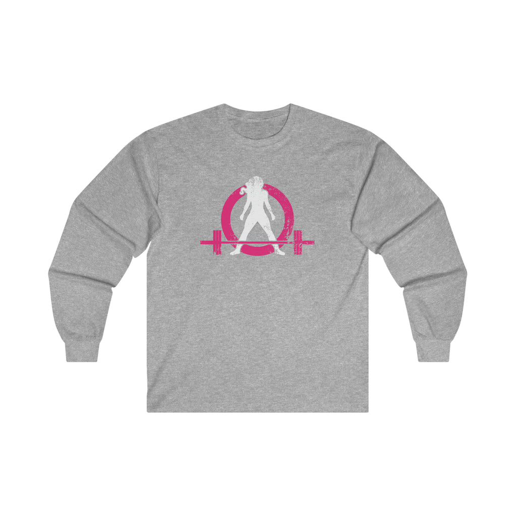 Distressed - Ultra Cotton Long Sleeve Tee - Color Logo
