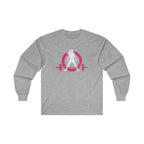 Distressed - Ultra Cotton Long Sleeve Tee - Color Logo