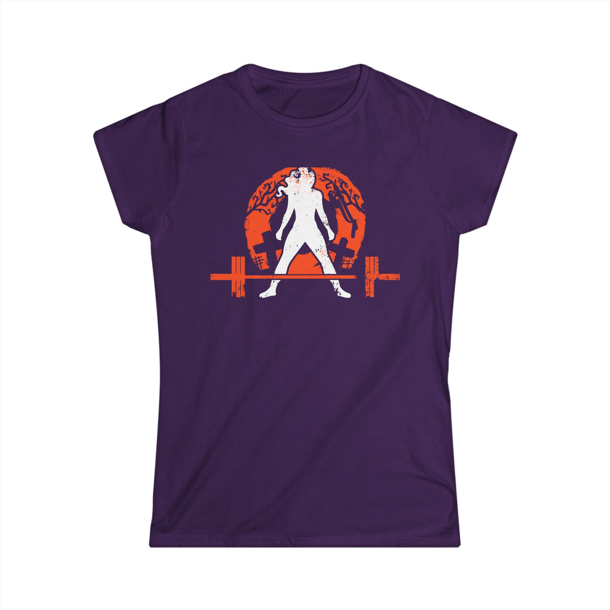 Women's Softstyle Tee - WWLW Halloween - Front Dark Logo Plain Back