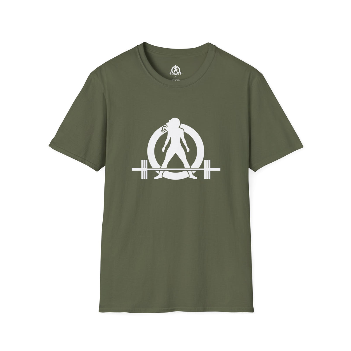 STRONG NOT SKINNY - Unisex Soft-style Tee - White Front & Back Logo