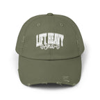 Lift Heavy Shit - Unisex Distressed Cap - White Logo