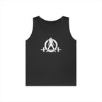 Maid of Iron - Black Tank Top - WWLW Front + Maid of Iron Back