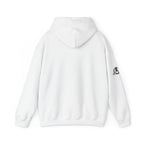 Coffee & Barbells  - Unisex Heavy Blend Hooded Sweatshirt - Black Logo on Front & Right Sleeve