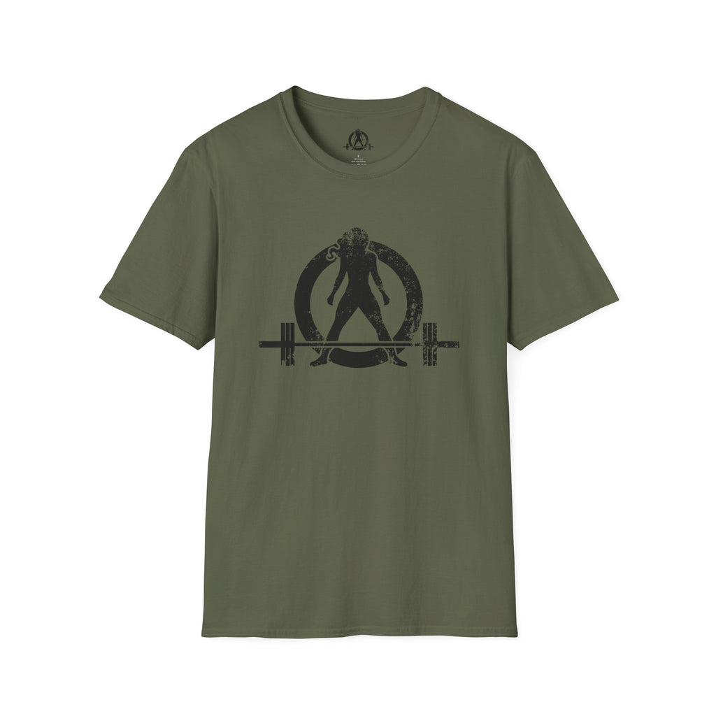 STRONG NOT SKINNY - Unisex Soft-style Tee - Distressed Front & Back Logo